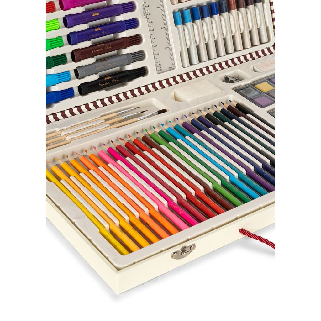 Konges Sløjd Mitt kreative sett, Koffert med tegneutstyr