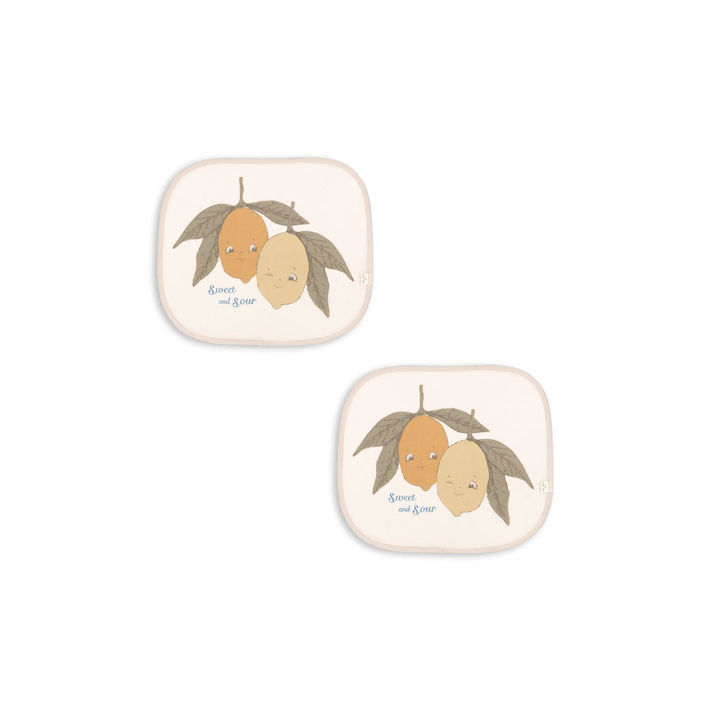 Konges Sløjd, Solskjerm for bilvinduer, 2-pakning - Ciao Limone