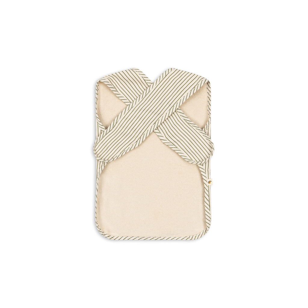 Konges Sløjd Comea Frill smekke, økologisk  - Tea stripe