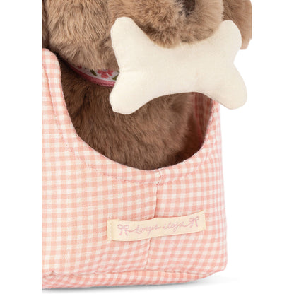 Konges Sløjd Maude hund i veske, Pink Check