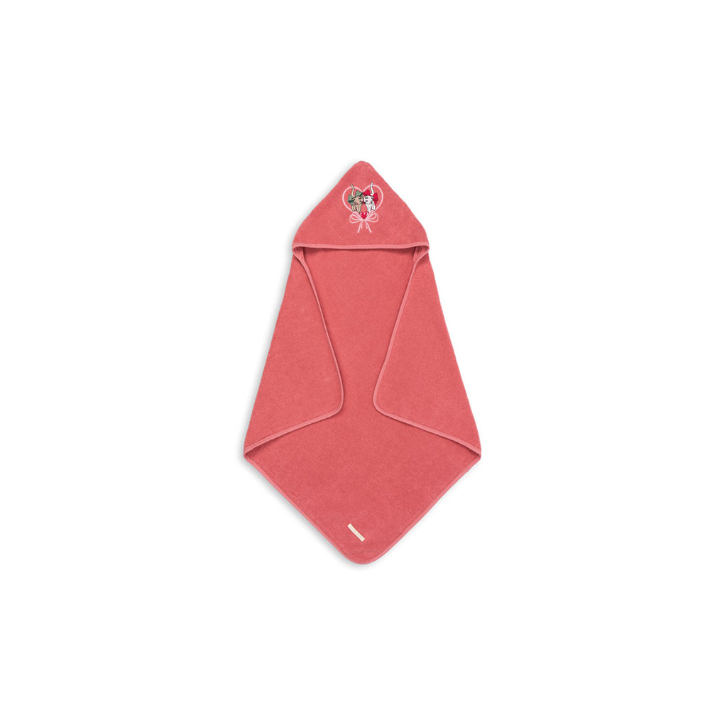 Konges Sløjd Terry-håndkle med hette - Flamingo Plume