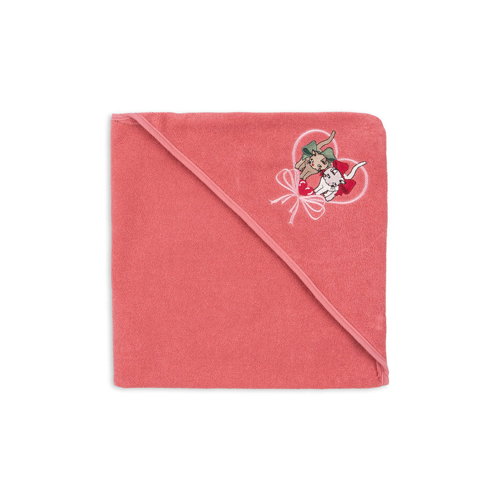 Konges Sløjd Terry-håndkle med hette - Flamingo Plume