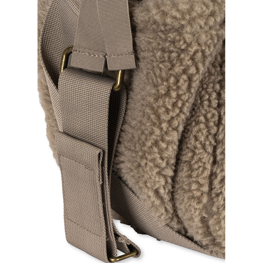 Konges Sløjd Stelleveske, All you need mini bag - Silver beige teddy