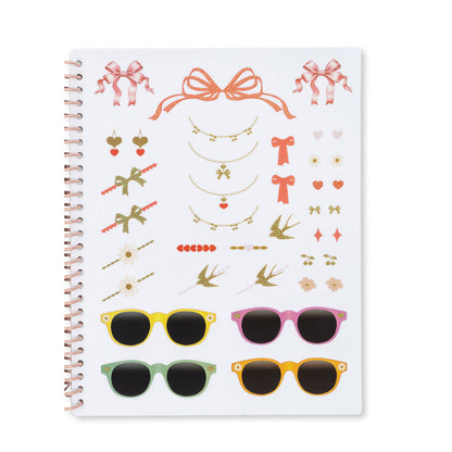 Konges Sløjd glam me up, Klistremerkebok