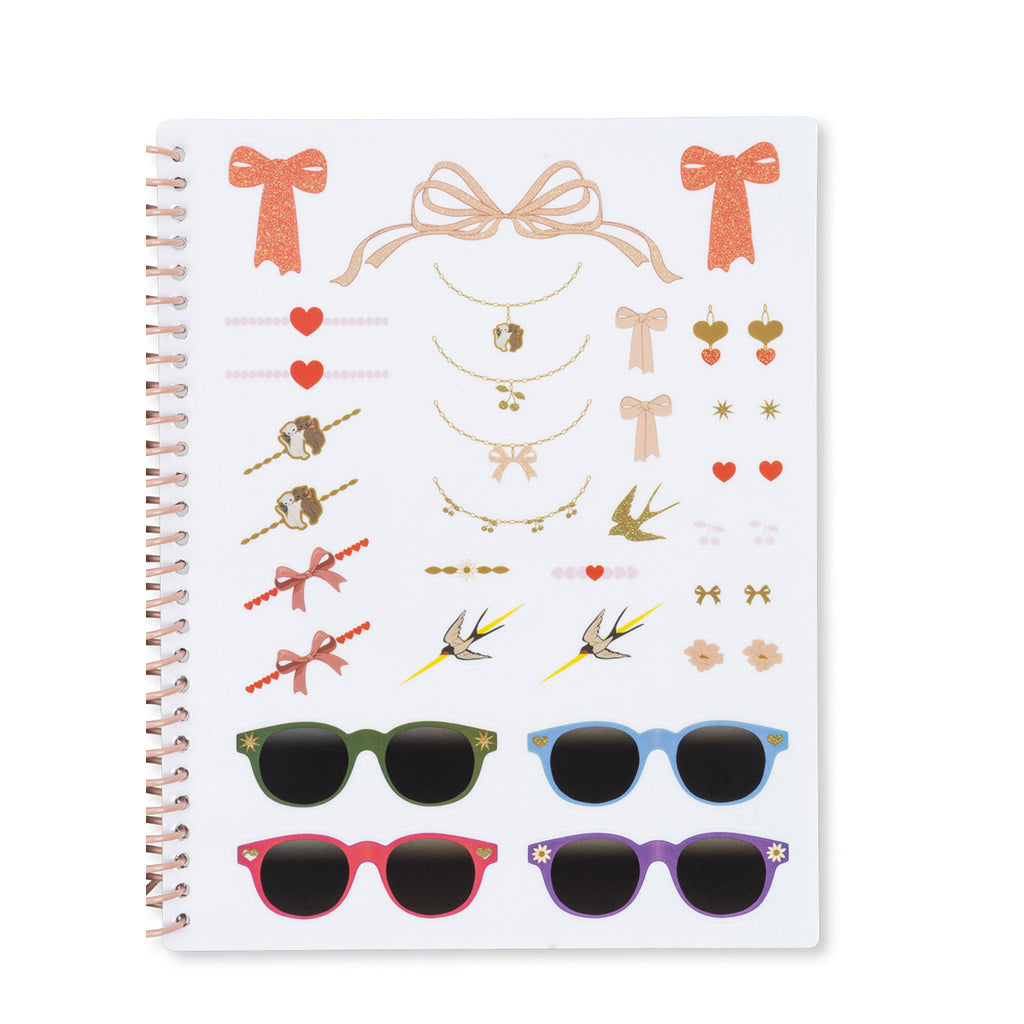 Konges Sløjd glam me up, Klistremerkebok