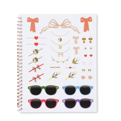 Konges Sløjd glam me up, Klistremerkebok