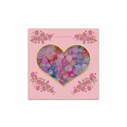 Konges Sløjd Perleeske, Box of pearls - Blue/pink