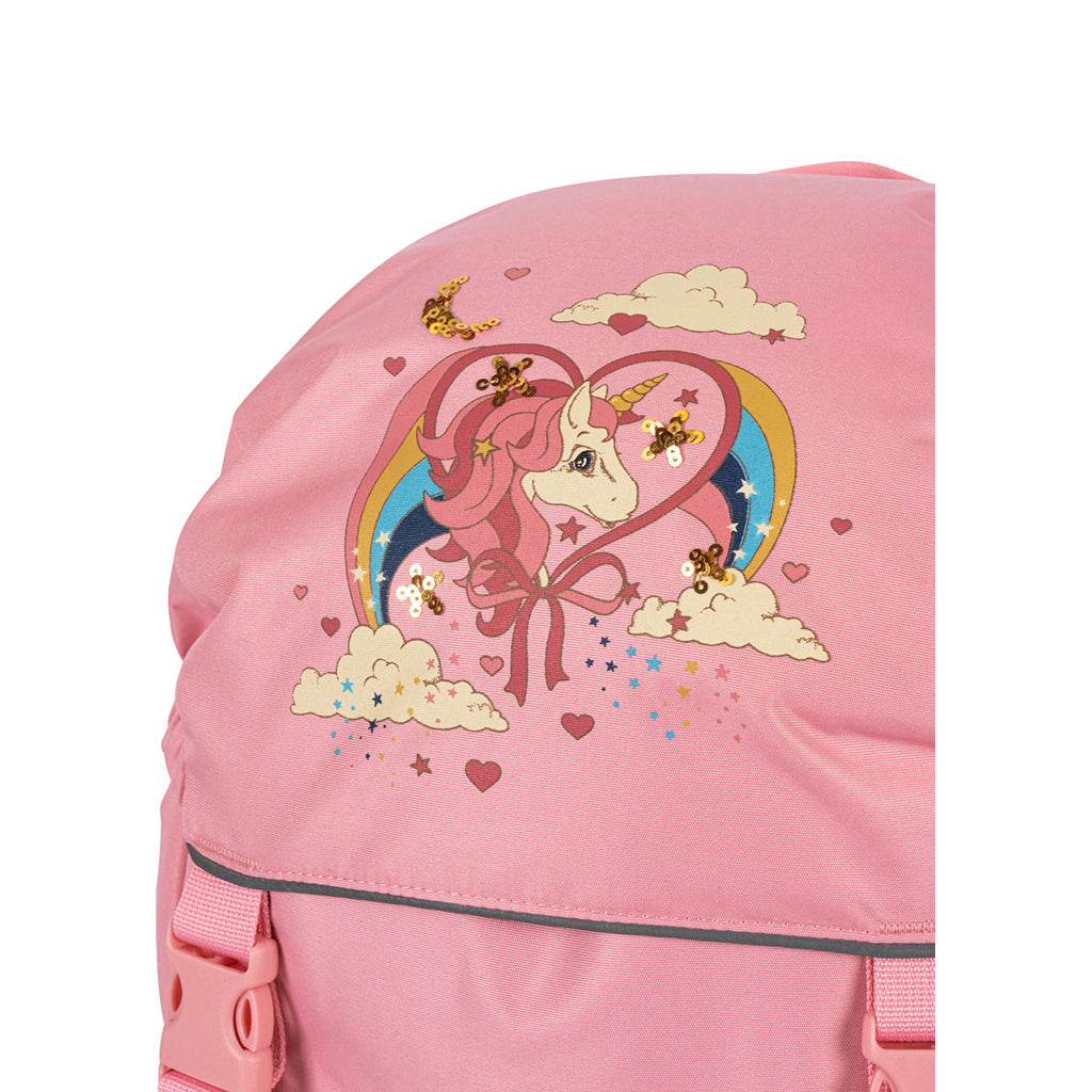 Konges Sløjd Clover skolesekk med gympose og regntrekk – Peony
