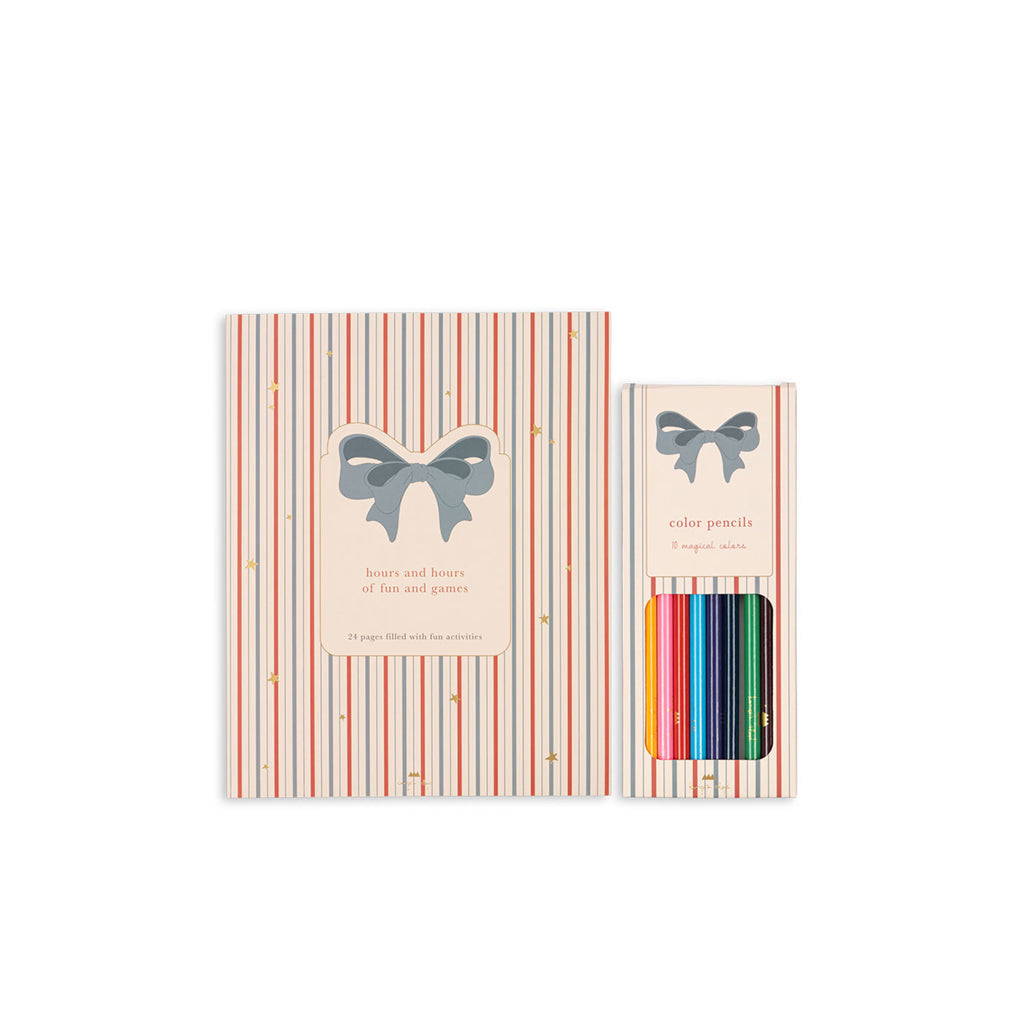 Konges Sløjd Aktivitetsbok med fargeblyanter og klistremerker - Multi