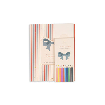 Konges Sløjd Aktivitetsbok med fargeblyanter og klistremerker - Multi