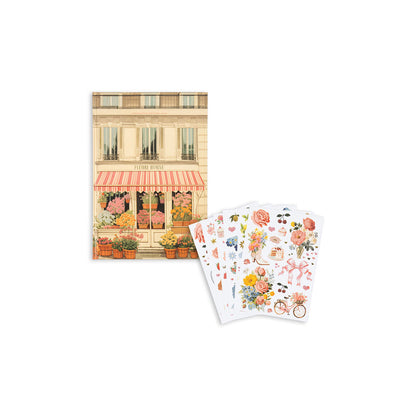 Konges Sløjd Malebok med klistremerker, House of flower - Multi