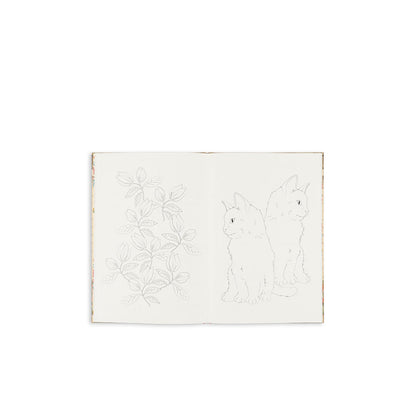 Konges Sløjd Malebok med klistremerker, House of flower - Multi