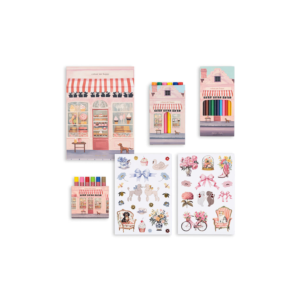 Konges Sløjd koffert for den lille kunstneren, Little artist - Rosa