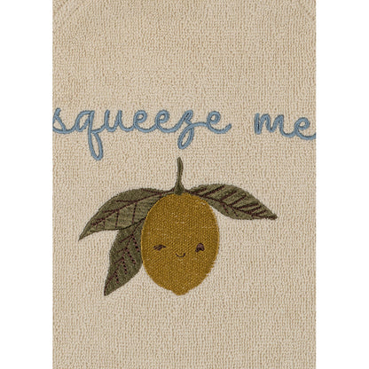 Konges Sløjd Terry badekåpe til barn, Lemon - Str. baby, smårolling, junior