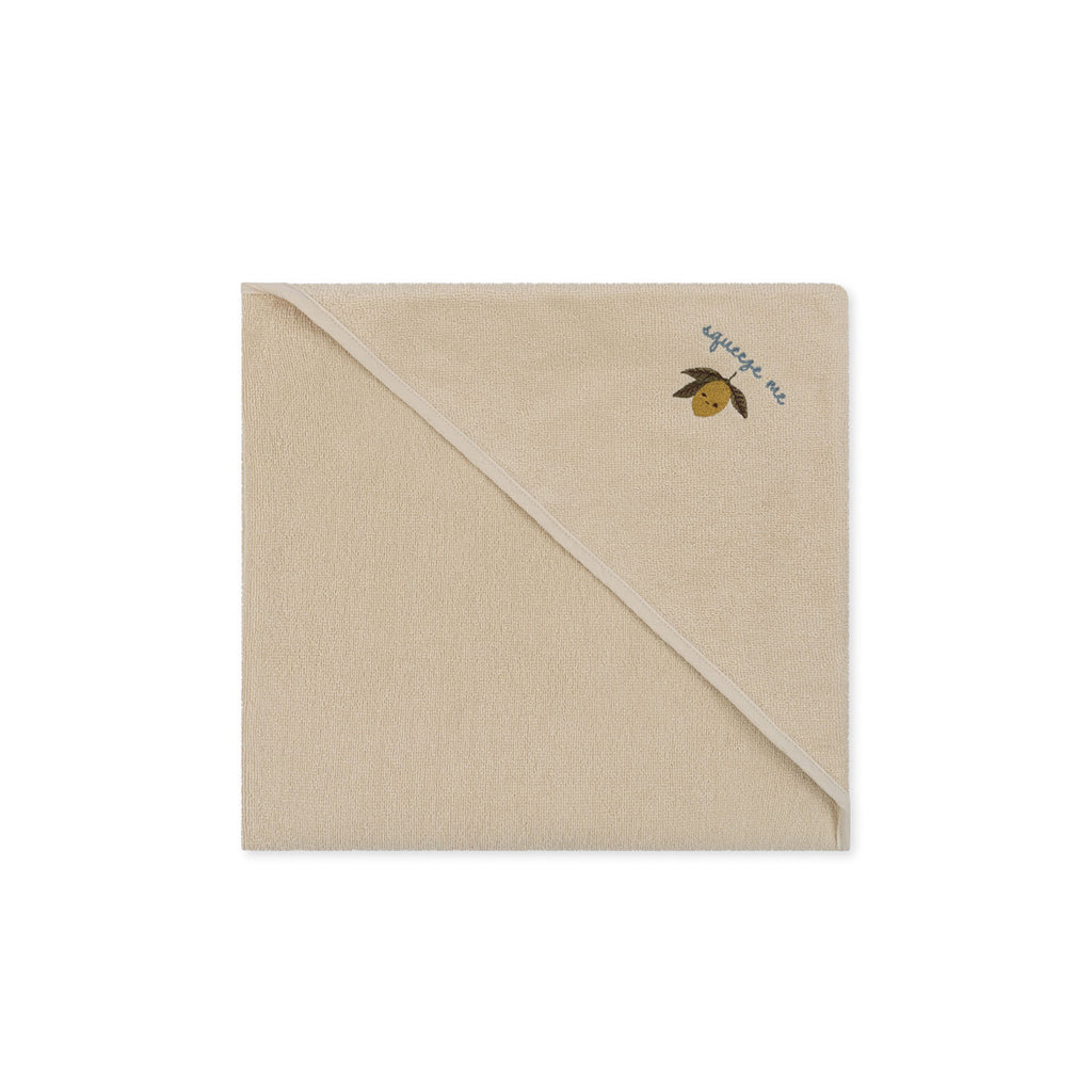 Konges Sløjd Terry håndkle med hette, Lemon