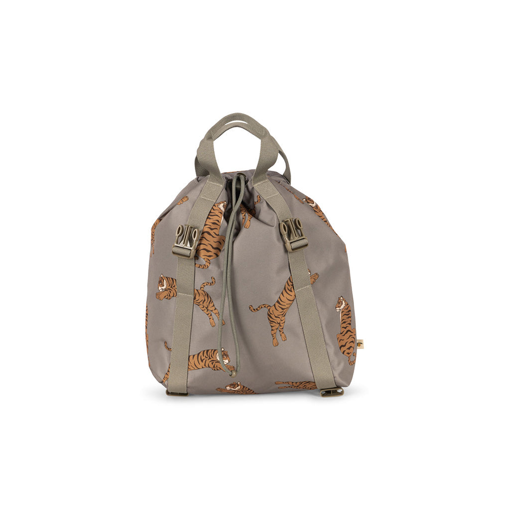 Konges Sløjd Clover skolesekk med gymnastikkpose og regntrekk - Tiger Oak