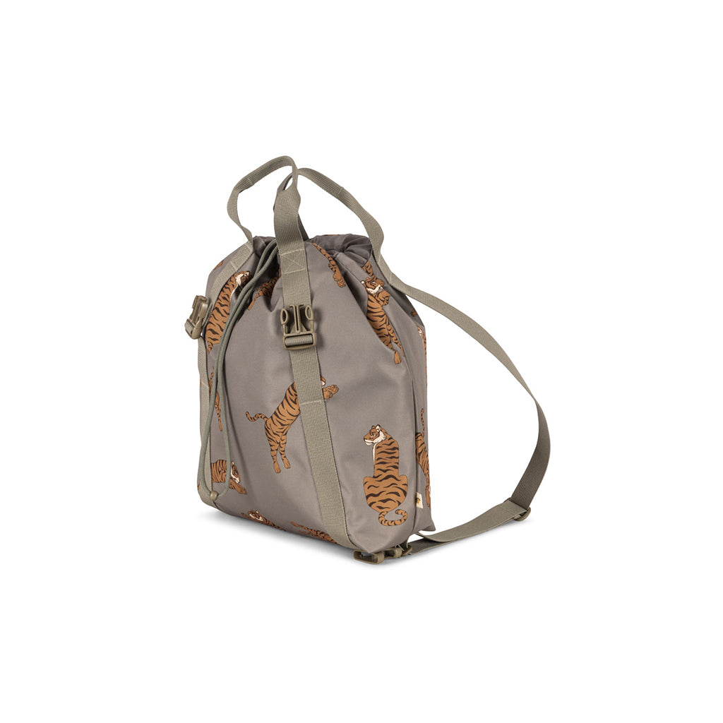 Konges Sløjd Clover skolesekk med gymnastikkpose og regntrekk - Tiger Oak