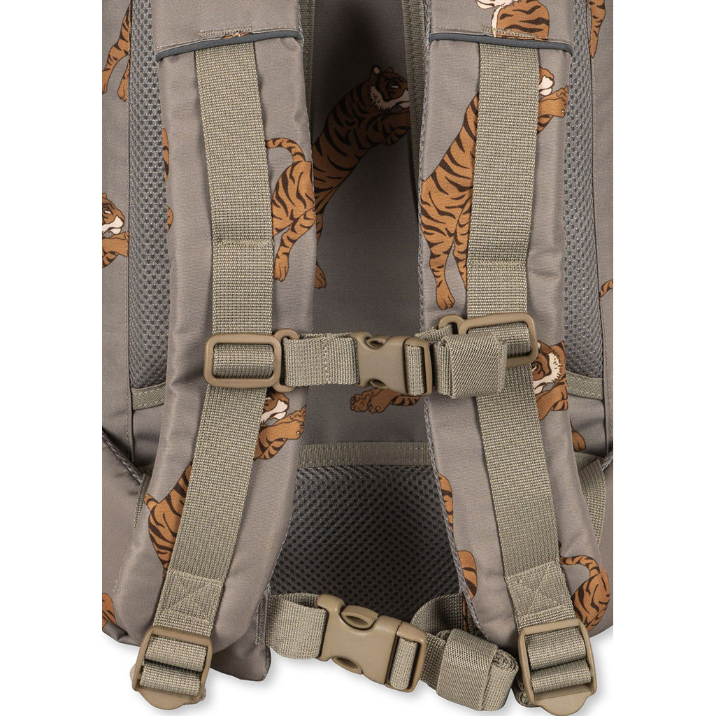 Konges Sløjd Clover skolesekk med gymnastikkpose og regntrekk - Tiger Oak