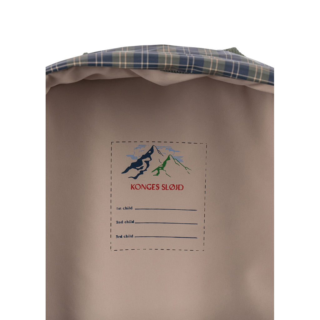 Konges Sløjd Rainy Kids Midi ryggsekk, Laurel Blue Check