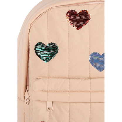 Konges Sløjd Juno Midi ryggsekk med paljettmotiver, Cameo Rose