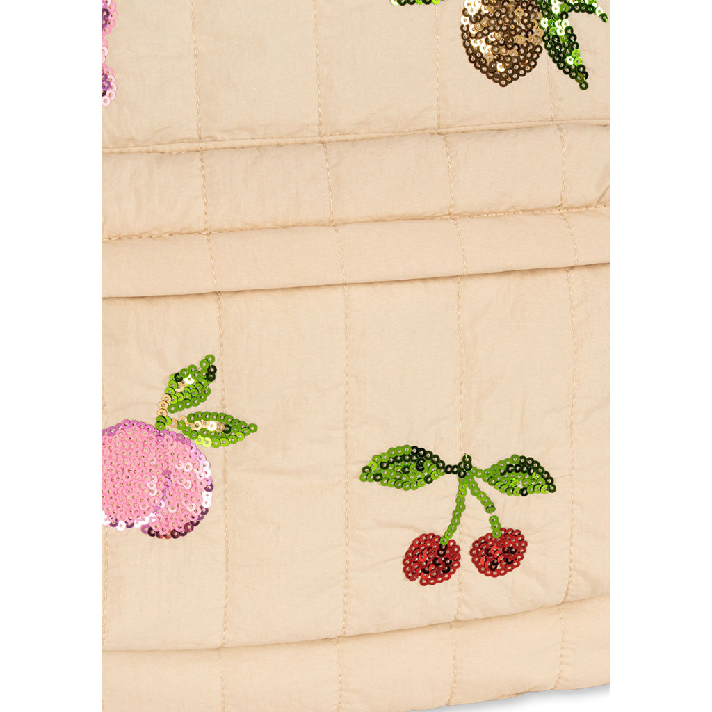 Konges Sløjd Juno Midi ryggsekk med paljettmotiver, Frappé