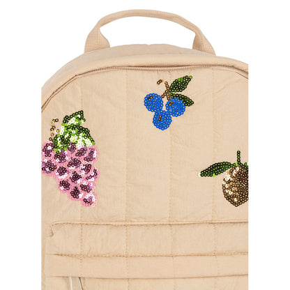 Konges Sløjd Juno Midi ryggsekk med paljettmotiver, Frappé