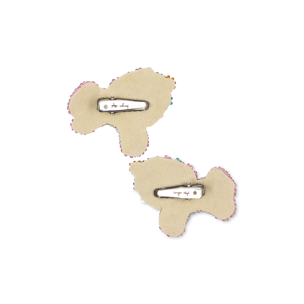 Konges Sløjd Hårspenner med perler, 2-pakning - Unicorn beaded