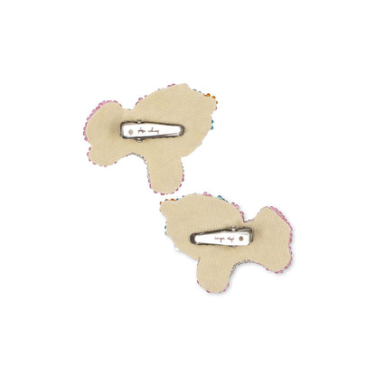 Konges Sløjd Hårspenner med perler, 2-pakning - Unicorn beaded