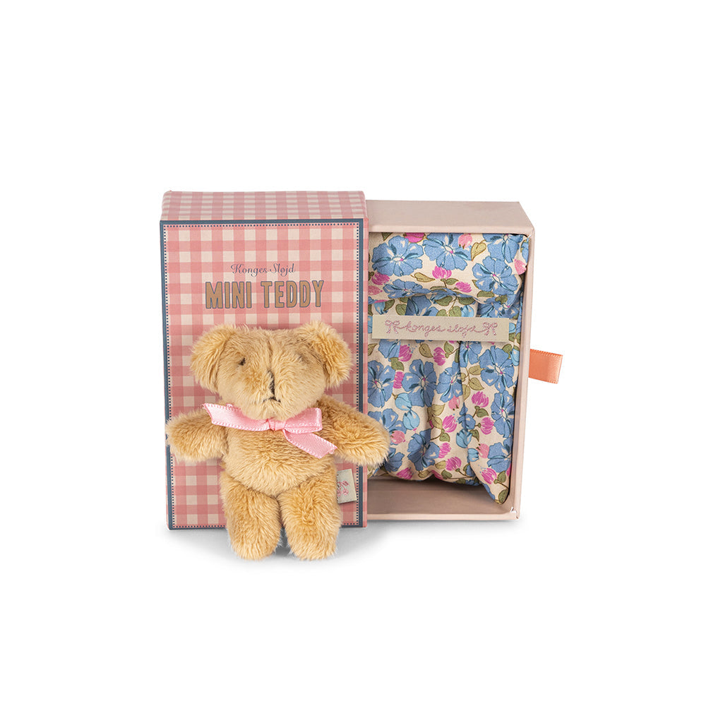 Konges Sløjd miniatyr bamse i eske, Elise Tiny Teddy
