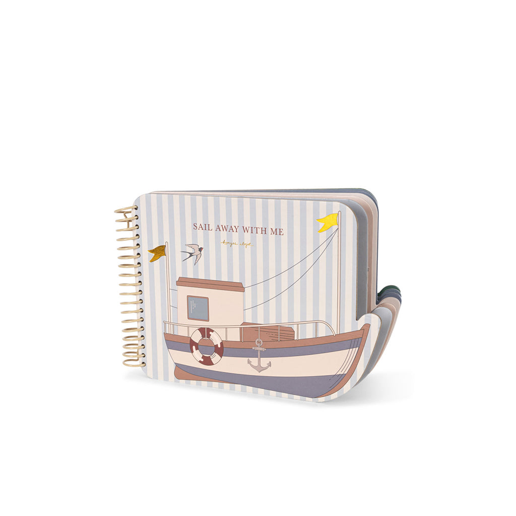 Konges Sløjd malebok, mal med vannpenn - Rock my boat