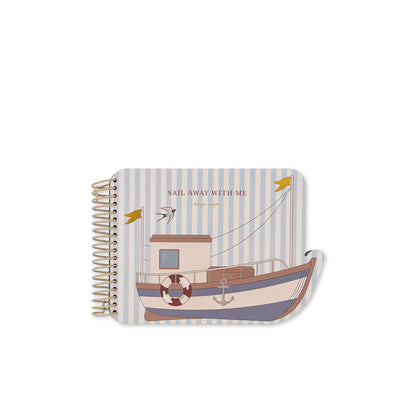 Konges Sløjd malebok, mal med vannpenn - Rock my boat