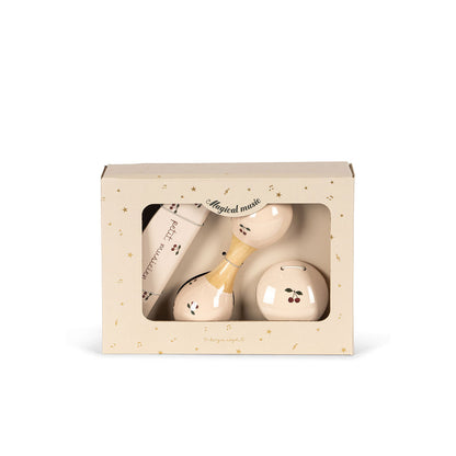 Konges Sløjd Petit Cherry Glossy, sett med 3 musikkinstrumenter - Cherry