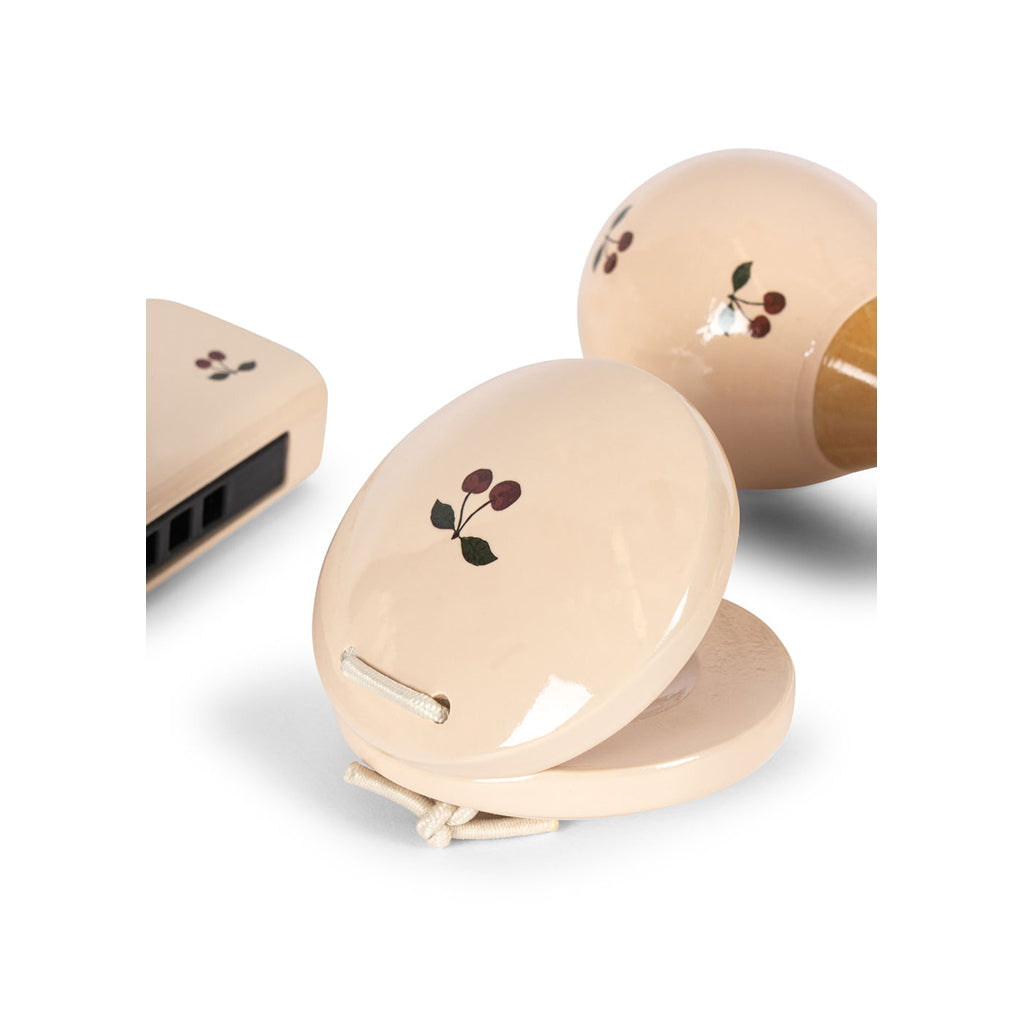 Konges Sløjd Petit Cherry Glossy, sett med 3 musikkinstrumenter - Cherry