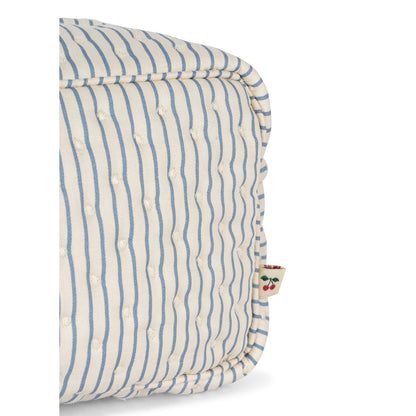 Konges Sløjd Quilted Toalettmappe, liten - Stripe blue