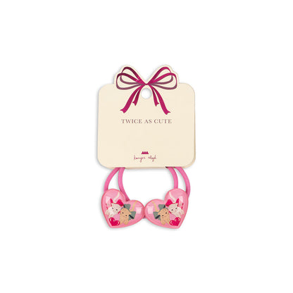 Konges Sløjd Vilma hårelastikker 2-pak, Bow Kitty