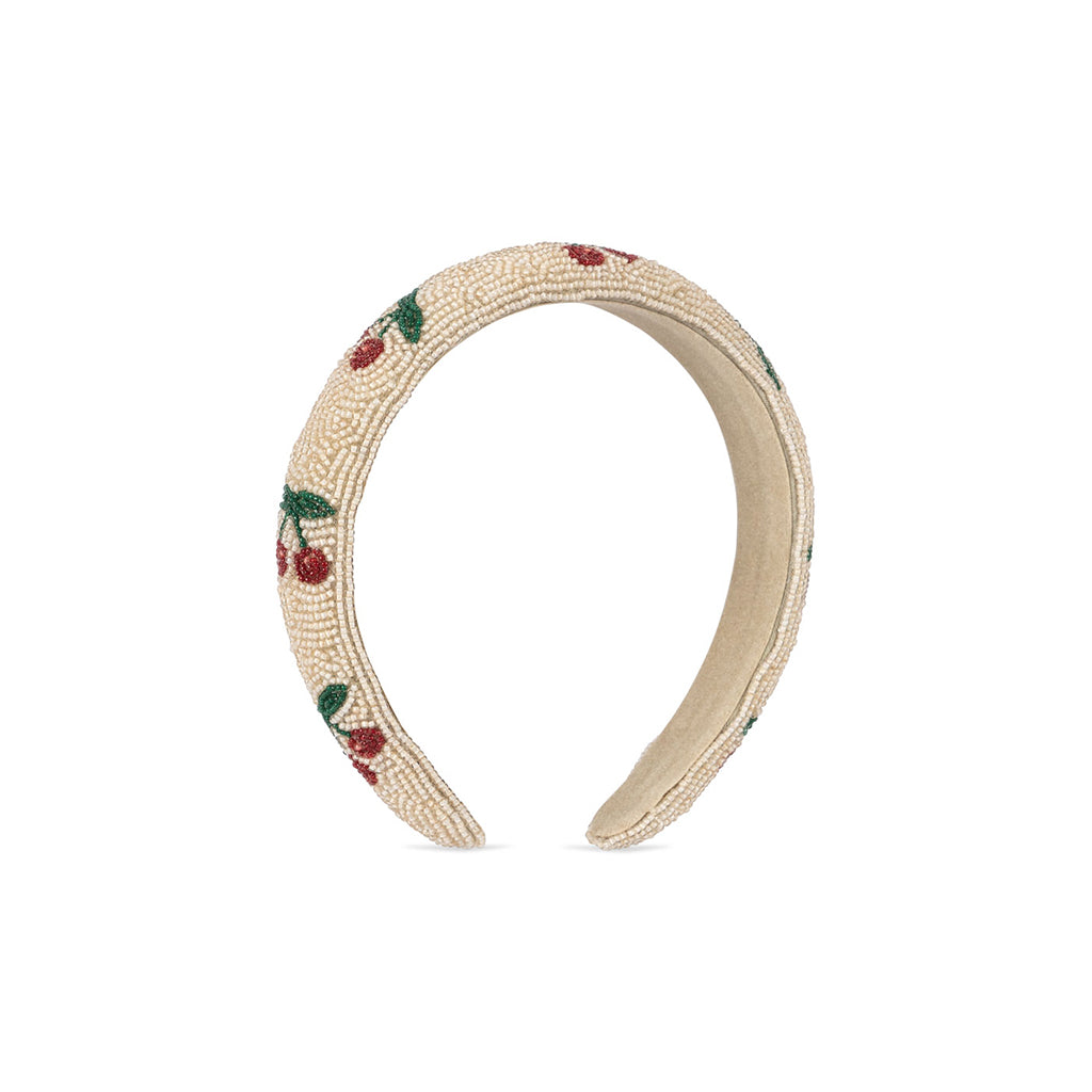 Konges Sløjd hårbøyle med perler, Cherry