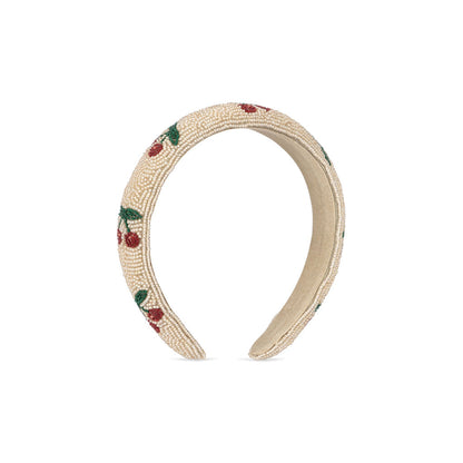 Konges Sløjd hårbøyle med perler, Cherry