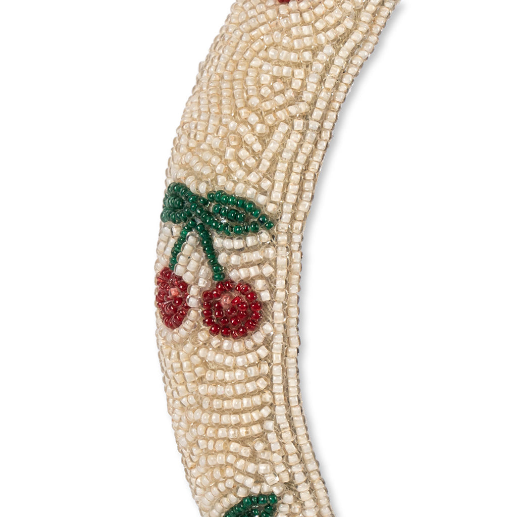 Konges Sløjd hårbøyle med perler, Cherry