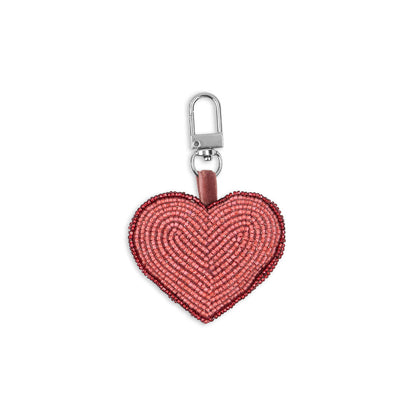 Konges Sløjd Nøkkelring av perler - Hjerte med kirsebær