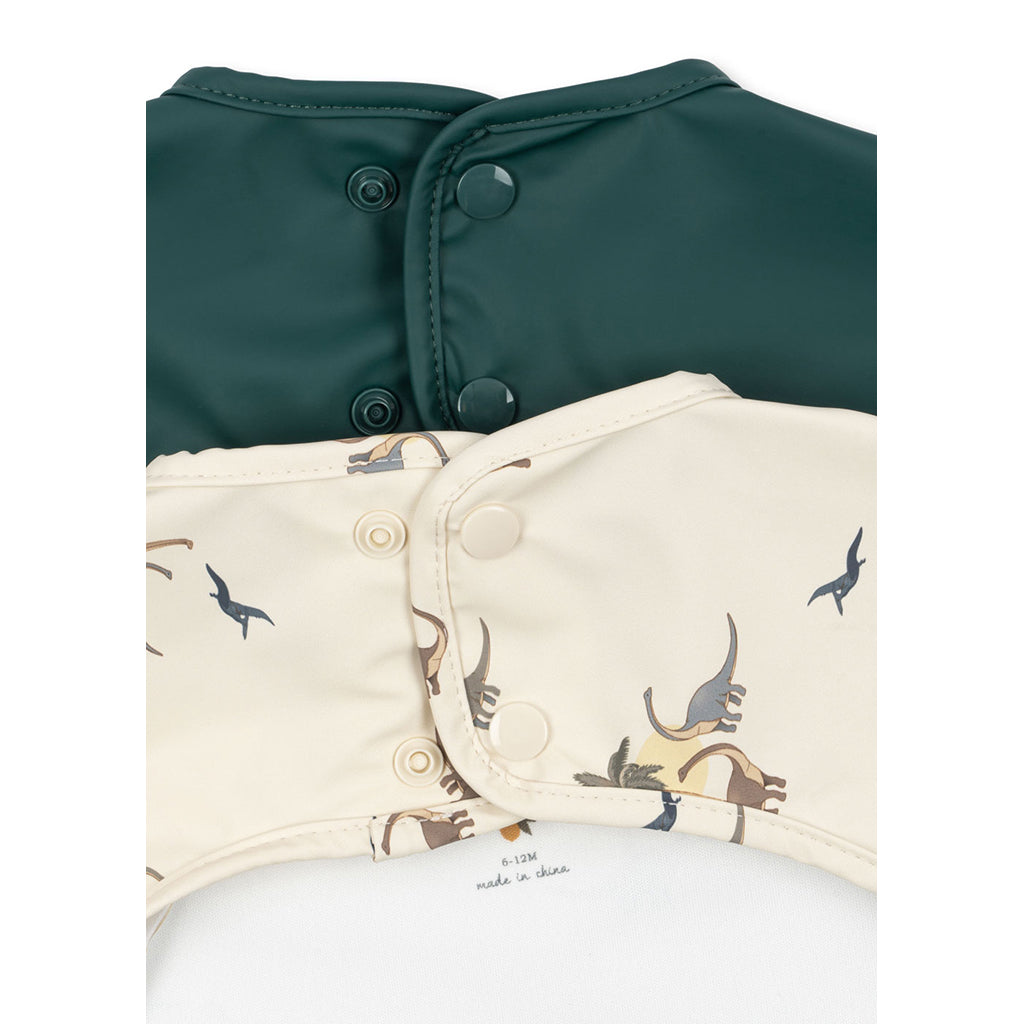 Konges Sløjd spisesmekke med ermer, 6 mnd.-3 år - Kubi/Rain forest