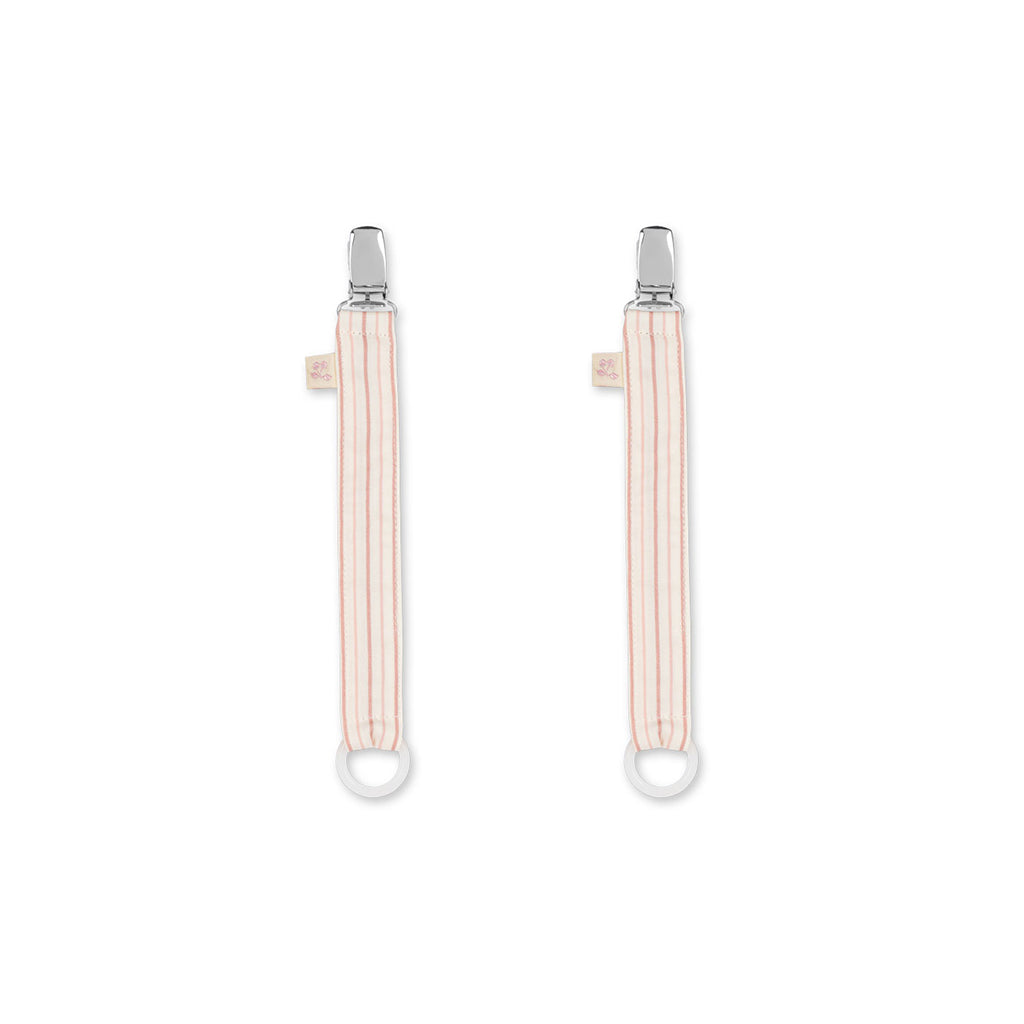 Konges Sløjd smokkelenke, økologisk - Stripe Petite Rose