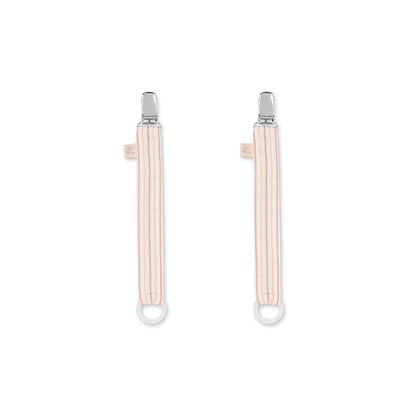 Konges Sløjd smokkelenke, økologisk - Stripe Petite Rose