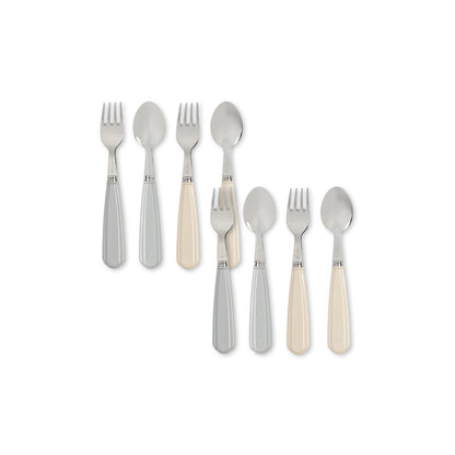Konges Sløjd bestikksett i rustfritt stål, 8 stk. - Creme-Onyx