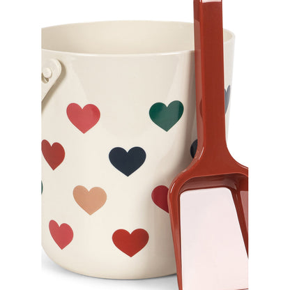 Konges Sløjd Strandsett, bøtte og spade - Bon coeur coloré