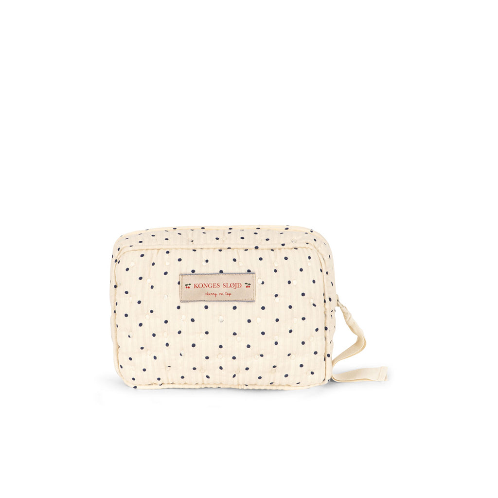 Konges Sløjd quiltet toalettmappe, small, Seersucker - Estate Dot