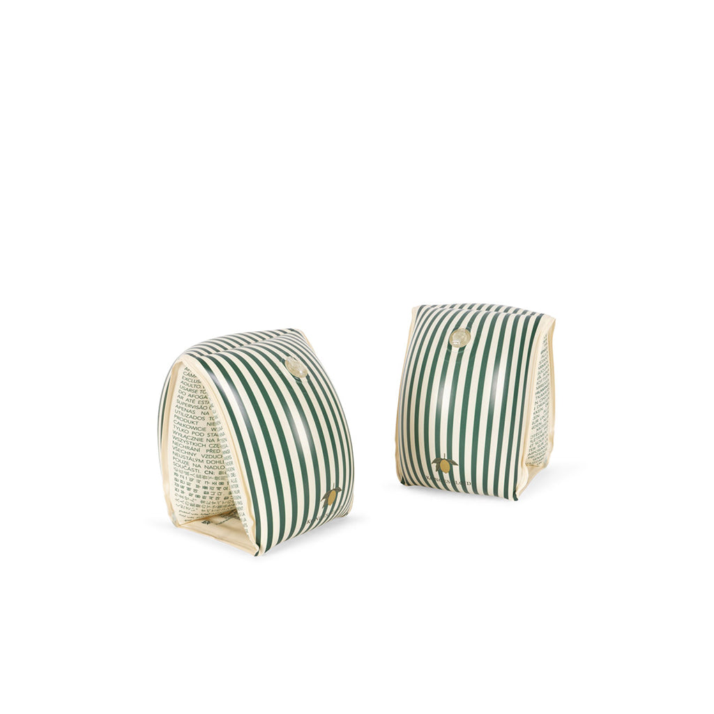 Konges Sløjd badevinger, flere str. - Green stripe
