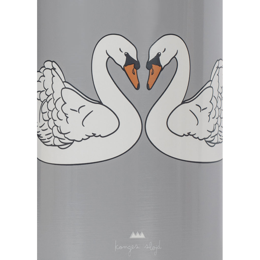 Konges Sløjd Termoflaske, Swan blue - 1 flaske 2 lokk