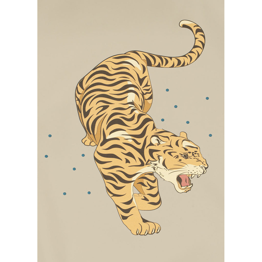 Konges Sløjd, hagesmekksett, Dinner Bib 2-pak – Tiger Ruggito