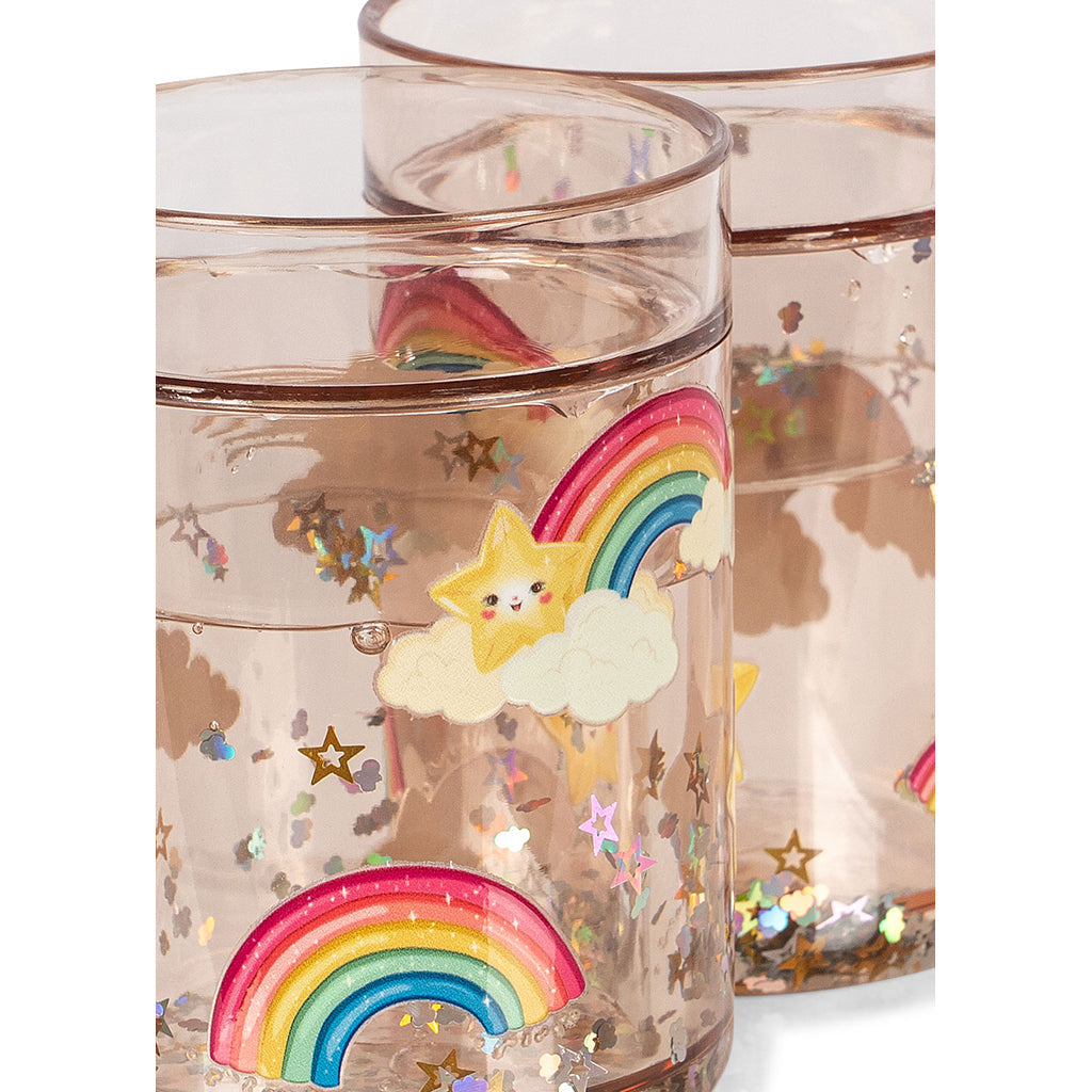 Konges Sløjd 2-pak glitterkopper, Rainbow