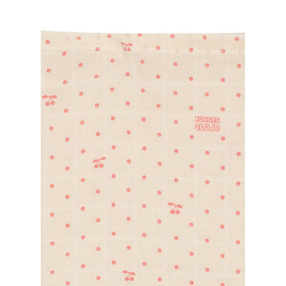 Konges Sløjd stoffbleie, økologisk musselin, 3-pakning - Cherry Dot